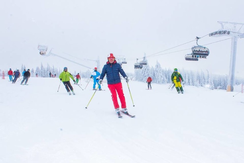 Prezydent Andrzej Duda jeździł na nartach w Szczyrku razem z prezydentem Słowacji [ZDJĘCIA]