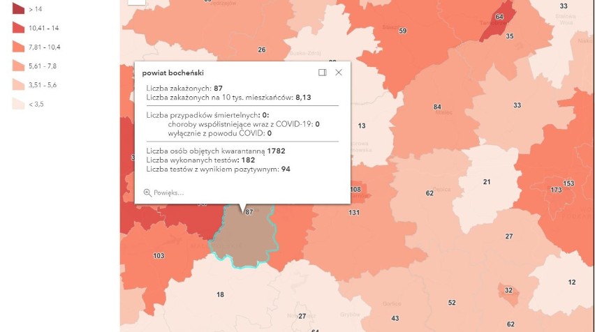 Koronawirus. Kolejny duży wzrost zakażeń w Tarnowie oraz powiatach: tarnowskim, brzeskim, bocheńskim i dąbrowskim [AKTUALIZACJA 28.03]
