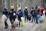 Grupa Leszy - Miłośnicy Czystych Lasów Bełchatów sprzątała dziś lasy w Kurnosie, 07.03.2021