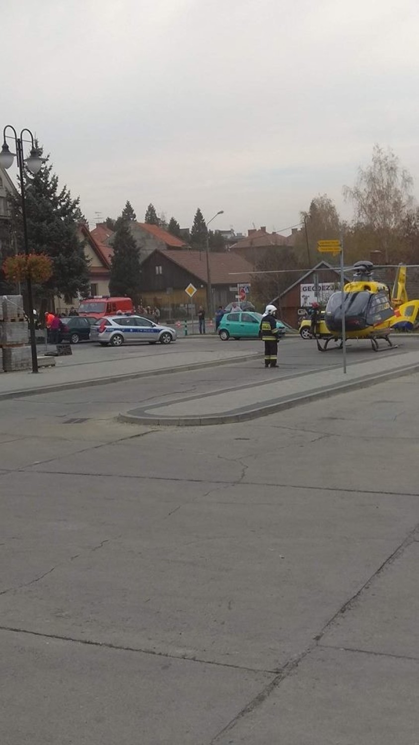 Poważnie rannego chłopca do szpitala w Krakowie zabrał...