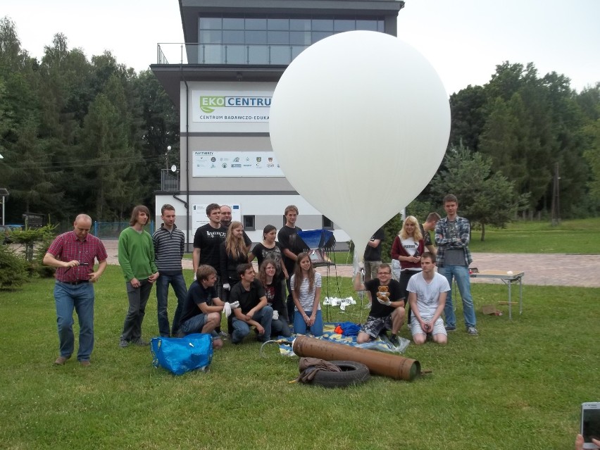 Balon meteorologiczny nad Goczałkowicami