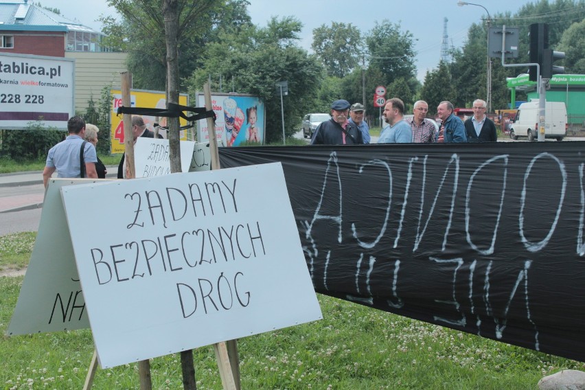Mieszkańcy Nowosolnej protestowali na ul. Pomorskiej i ul. Brzezińskiej
