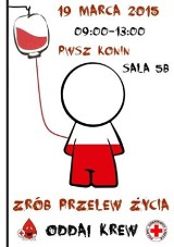 PWSZ Konin - Zbiórka krwi 19 marca 