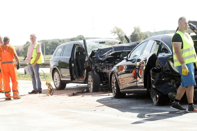 Wypadek na autostradzie A4