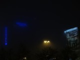 Warszawa zniknęła pod gęstą mgłą