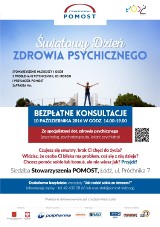 Bezpłatne konsultacje z okazji Światowego Dnia Zdrowia Psychicznego w Łodzi