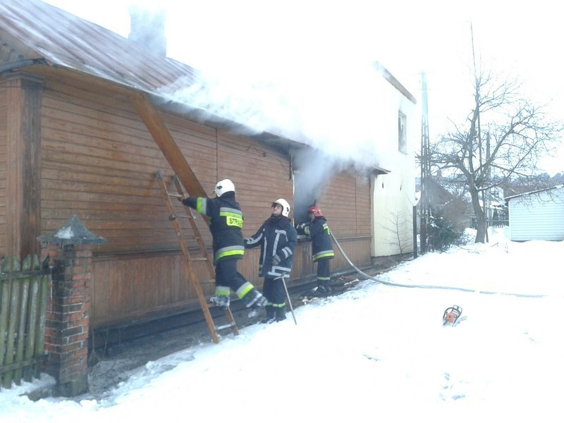 Pożar wybuchł w domu jednorodzinnym w Woli Uhruskiej (pow....
