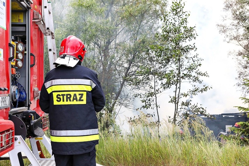 Pożar przy ul. Gdańskiej w Szczecinie