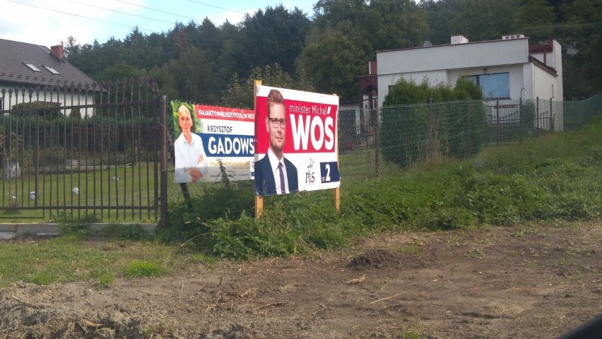 Wojna plakatowa w okręgu rybnickim: Kandydat PiS celowo zasłonił konkurenta?