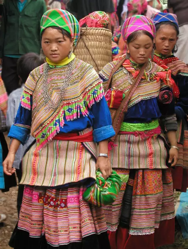 Kobiety ludu Hmong z północnego Wietnamu
