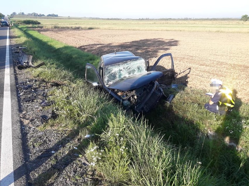 Wypadek na drodze między Koszęcinem a Boronowem. Ranni trafili do szpitala ZDJĘCIA 