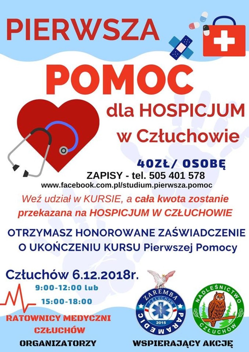 Człuchów. Pierwsza pomoc dla hospicjum. Akcja ratowników medycznych