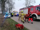 Groźny wypadek drogowy w Pierzchowicach, jedna osoba poszkodowana