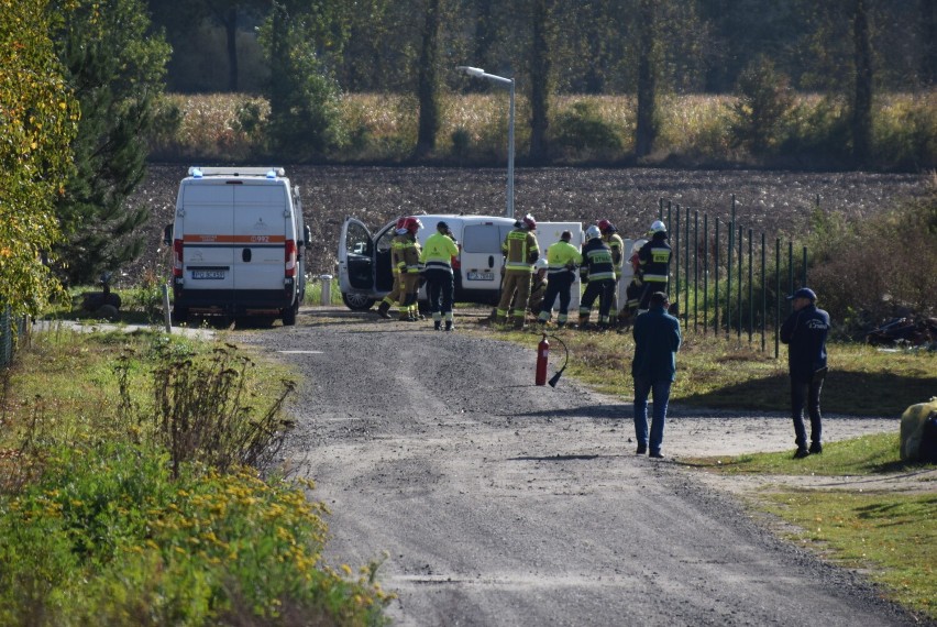 Gmina Kłecko. Samochód uderzył w przyłącze gazowe