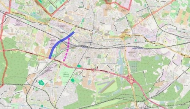 Plan transportowy Katowic: dwa warianty przedłużenia Grundmanna do A4