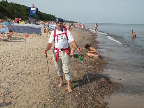 Henryk Braś zaprasza na długie wyprawy polską plażą.
