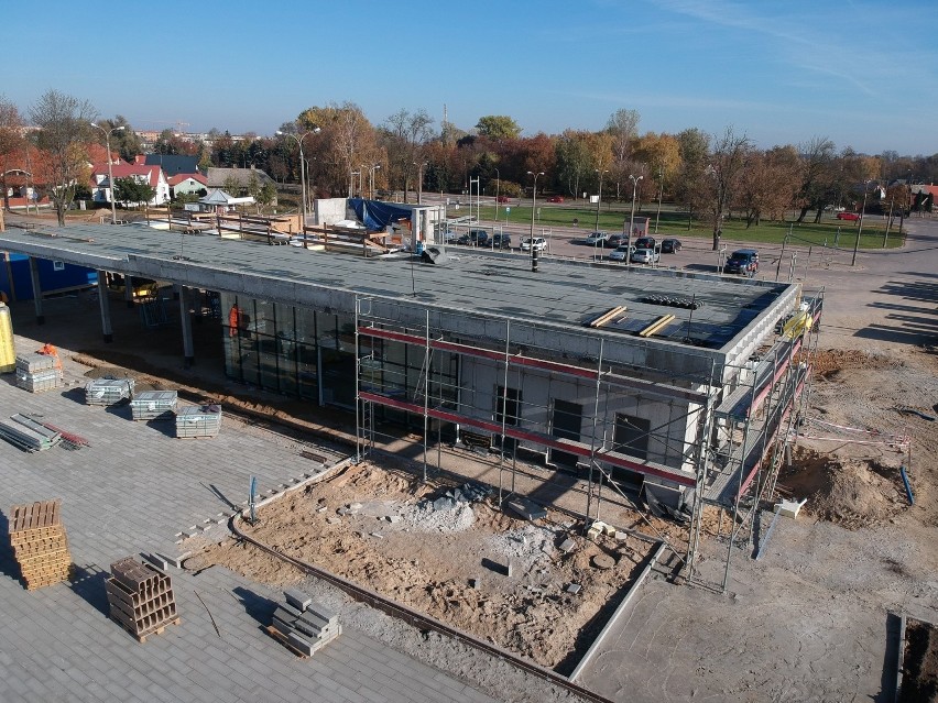 Budowa dworca kolejowego w Bielsku Podlaskim. Zobacz zdjęcia z lotu drona [ZDJĘCIA, WIDEO]