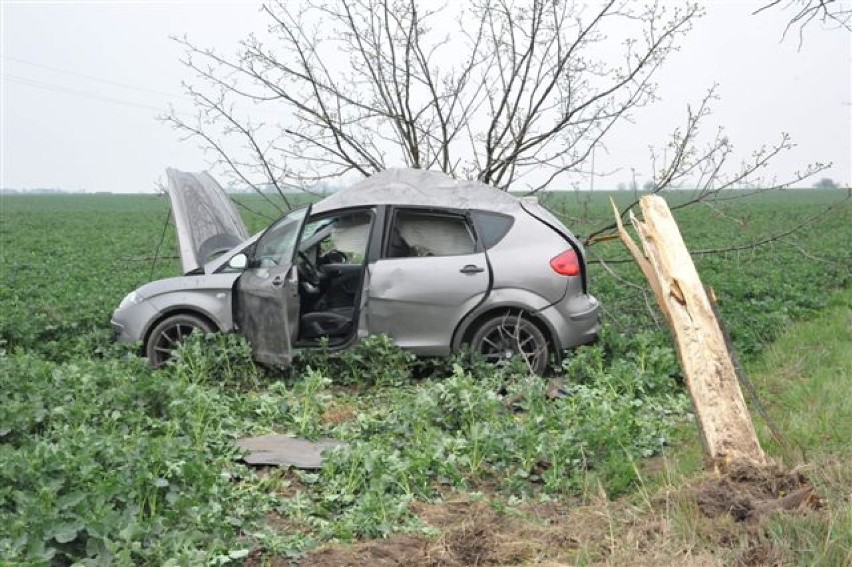 Wypadek na piątce między Czaczem a Poninem [ZDJĘCIA]