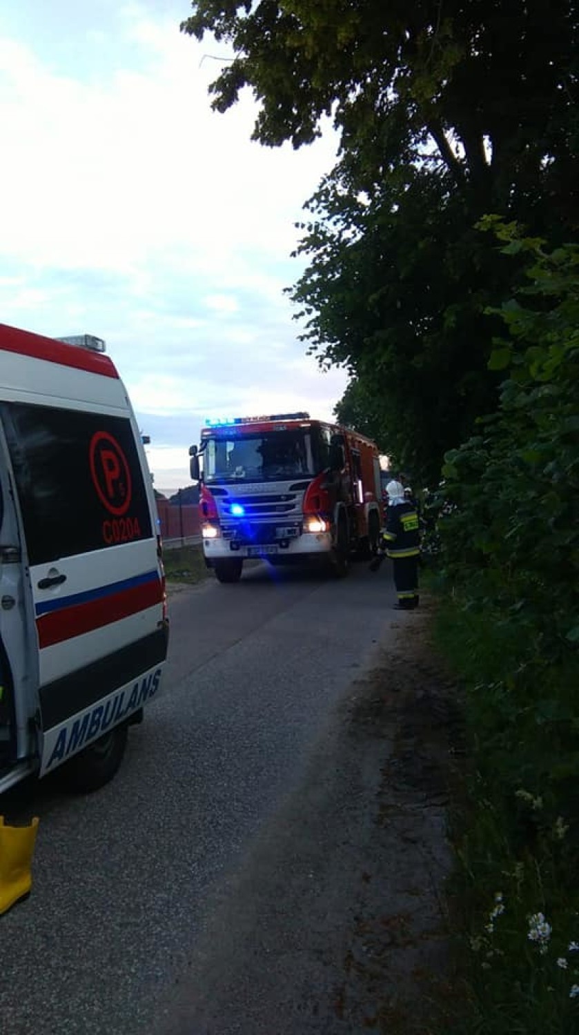 Wypadek w Plesewie pod Łasinem. Jedna osoba została ranna