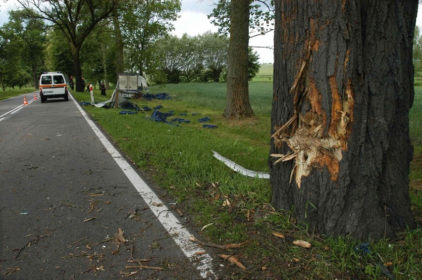 Wypadek na drodze nr 55 ZDJĘCIA