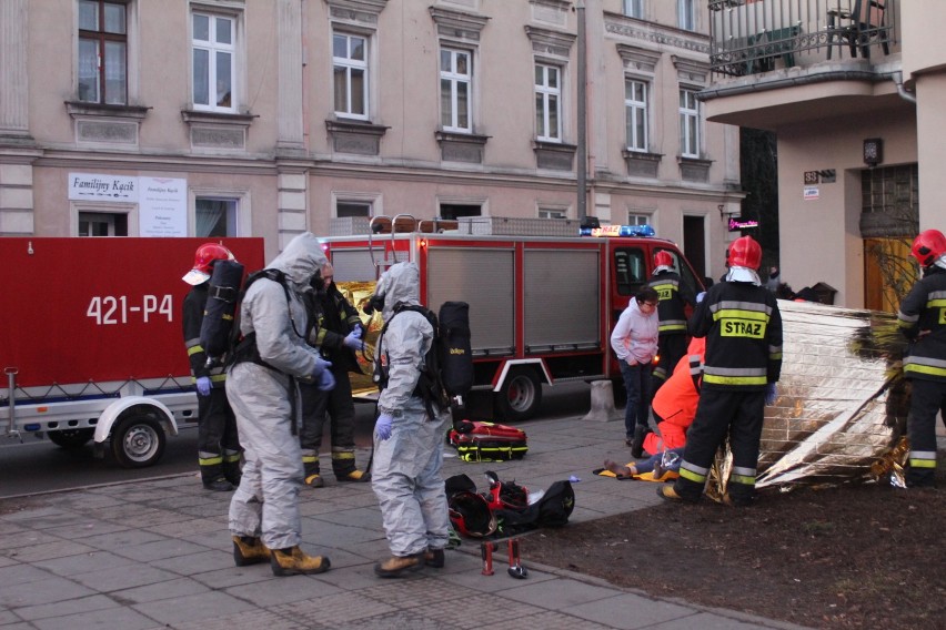 Akcja ratownicza przy ul. Krzywe Koło w Gnieźnie