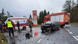Zderzenie dwóch pojazdów na ulicy Nowotomyskiej w Grodzisku 