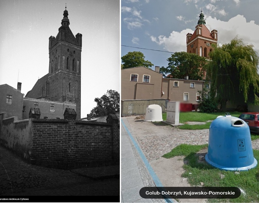Kościół w Golubiu - widok od ulicy Chopina