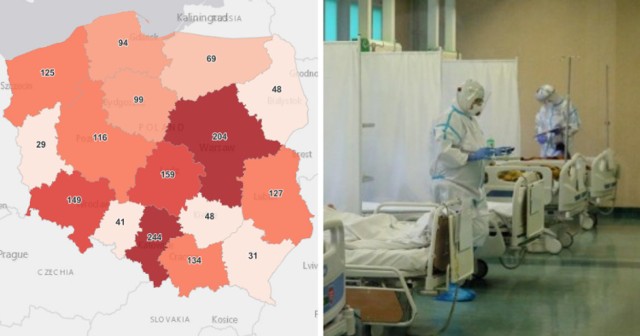 1 734 nowych przypadków koronawirusa w Polsce, 244 w woj. śląskim odnotowano we wtorek, 18 maja 2021 roku W całym kraju na CoViD-19 zmarło 245 osób, w woj. śląskim - 67. 

Woj. śląskie jest ponownie na pierwszym miejscu w Polsce zarówno pod względem nowych zakażeń, jak i przypadków śmiertelnych.

O tym, jaki jest trend, czy zachorowań jest wciąż więcej a jak tak to o ile procent - możemy się przekonać, porównując ze sobą wyniki z poszczególnych wtorków.

Porównując dzisiejszy wynik z tym sprzed tygodnia, to mamy spadek nowych zakażeń: w Polsce ok. 44 procent, natomiast w woj. śląskim ok. 43 procent!

Śląskiem wciąż jednak na pierwszym miejscu

To w woj. śląskim wciąż jest największa liczba nowych zakażeń - 244, na miejscu drugim jest woj. mazowieckie - 204, a dalej woj. dolnośląskie - 419.

W Śląskiem jest również największa w Polsce liczba zgonów - ubiegłej doby na COVID-19 zmarło aż 67 ludzi.

Liczba osób na kwarantannie w woj. śląskim to 10 530. Liczba wykonanych testów - 6 384, w tym z wynikiem pozytywnym - 307.

Gdzie w woj. śląskim nowych zakażeń jest wciąż dużo, a gdzie liczba ta już znacznie spadła? Sprawdź. Kliknij w następne zdjęcie >>>

