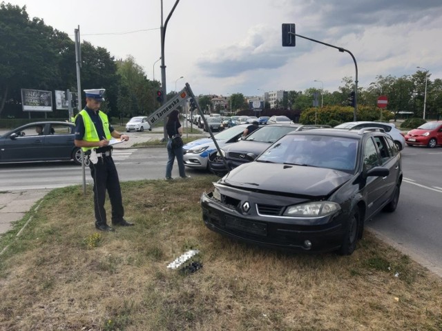 Po wypadku na ulicy Tarnowskiej w Kielcach