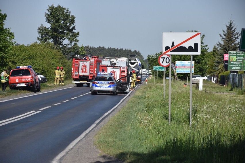 Śrem. Wypadek w Psarskiem. Jedna osoba przewieziona do szpitala