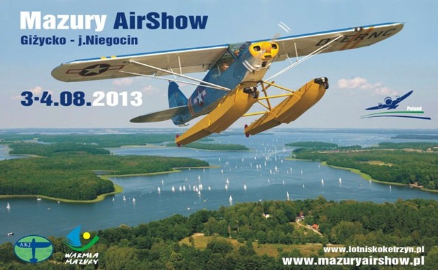 W malowniczej scenerii jeziora Niegocin, a także w Giżycku i Kętrzynie odbędą się zapierające dech w piersiach pokazy lotnicze - Mazury AirShow 2013. Imprezą towarzyszącą będzie XV Międzynarodowy Zlot Przyjaciół Lotnictwa i Mazur.