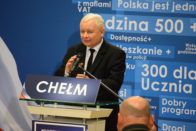 Jarosław Kaczyński w Chełmie: PiS co zapowiada to robi, bo wie co jest potrzebne oraz możliwe do zrealizowania