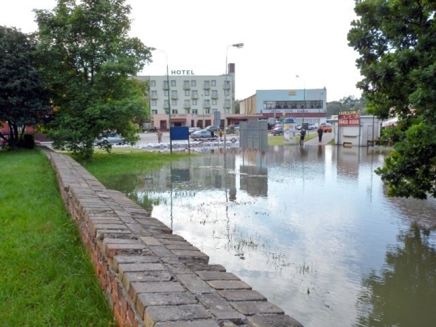 Krosno Odrzańskie podczas powodzi w 2010 roku.