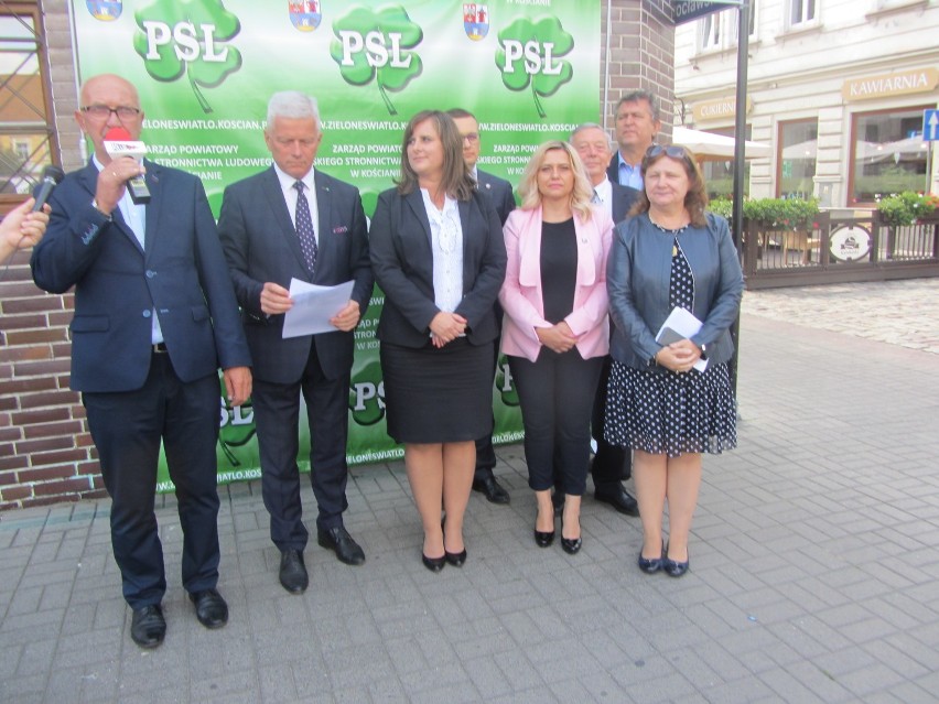 Konferencja prasowa kandydatów Koalicji Polskiej w Kościanie