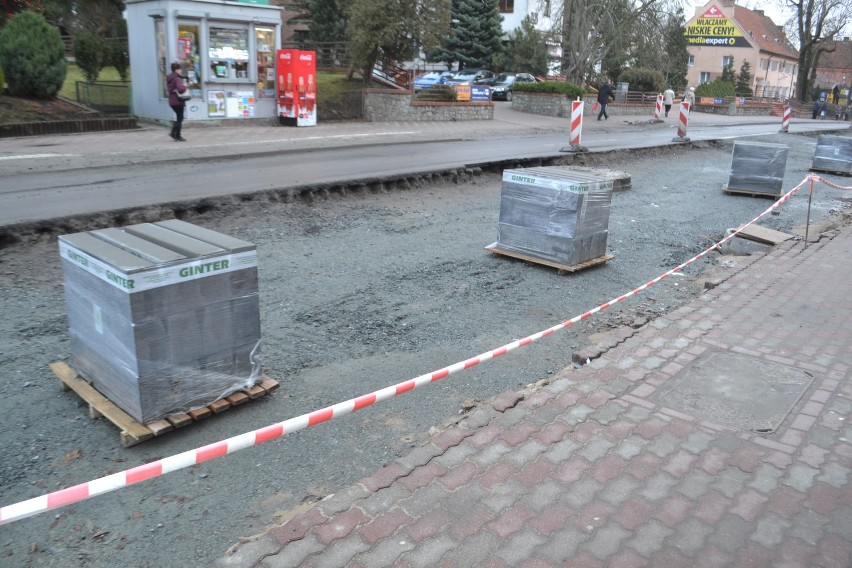 Budowa ronda w Sztumie - stan na 2.01.2017