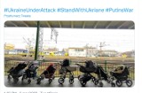 Haktywiści zamieścili symboliczne zdjęcie z Przemyśla. Dziecięce wózki pozostawione na dworcu dla ukraińskich matek