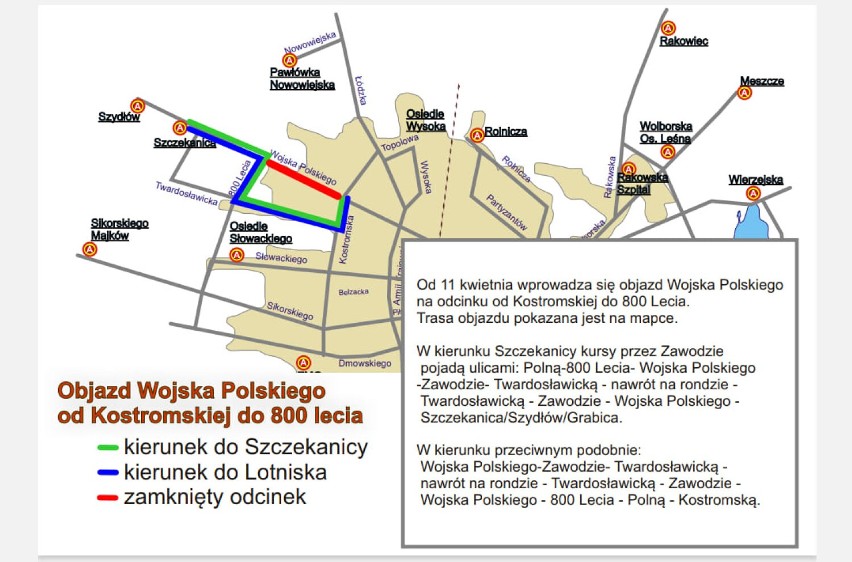 Objazd Wojska Polskiego od 11 kwietnia na odcinku od...