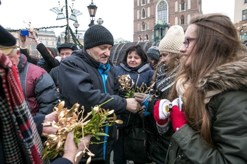 Kwiaciarki złożyły kwiaty pod pomnikiem Mickiewicza