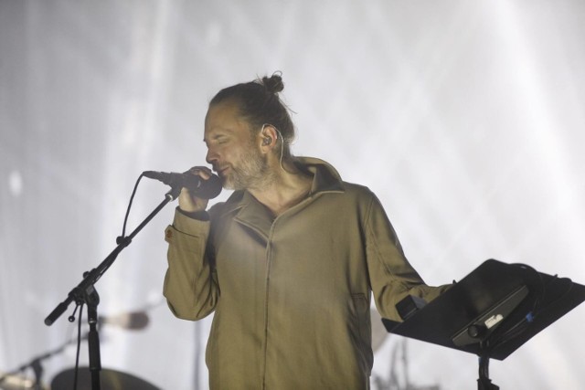 Thom Yorke podczas koncertu w Gdyni