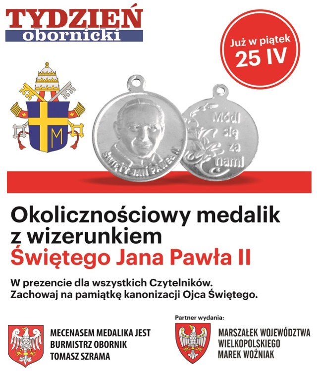 Medalik na kanonizację