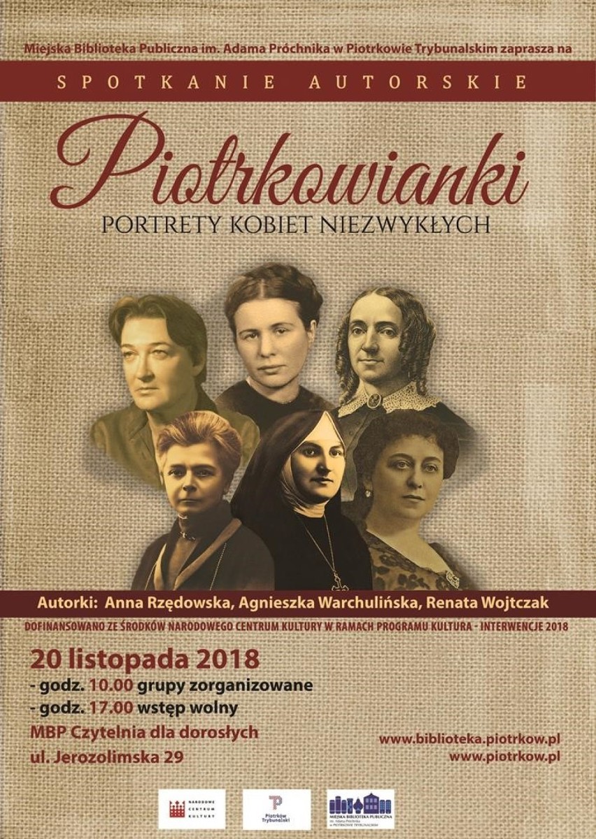 Spotkanie autorskie i promocja książki: "Piotrkowianki....