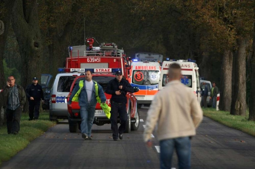 Trasa Wągrowiec-Mieścisko usłana jest krzyżami...