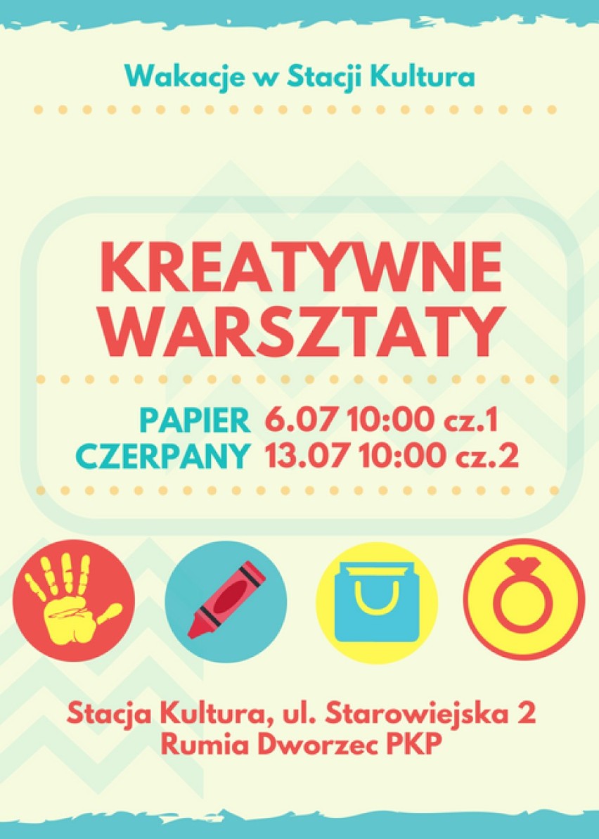 Warsztaty kreatywne: Papier czerpany
6.07.2018r., godz....