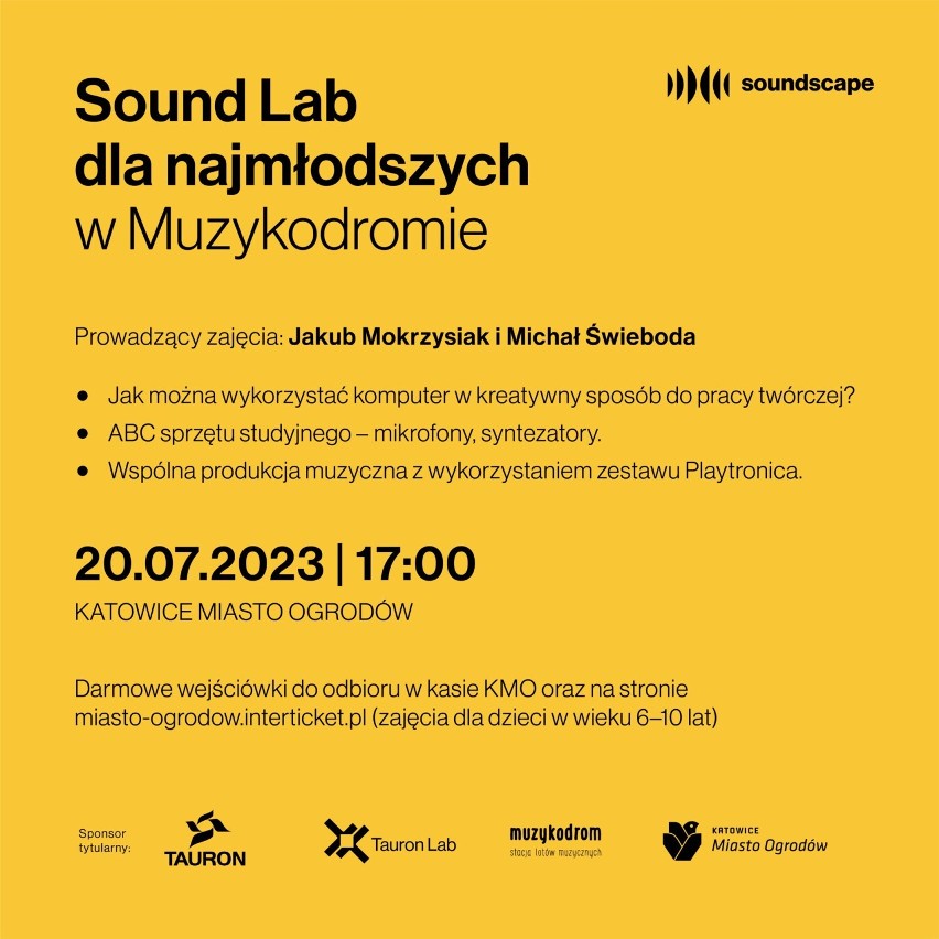 Sound Lab startuje w Katowicach. To bezpłatne muzyczne warsztaty dla najmłodszych!