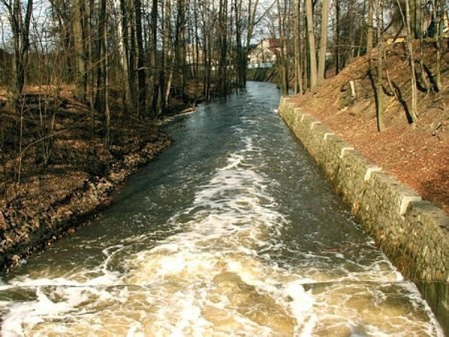 Rzeka wypływająca z Paprocan