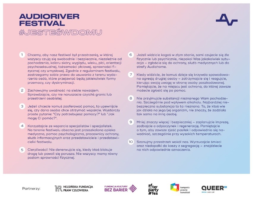 Audioriver 2022. Nowy punkt w czasie festiwalu. Pomoc psychologiczna, żywa queeroteka i info point