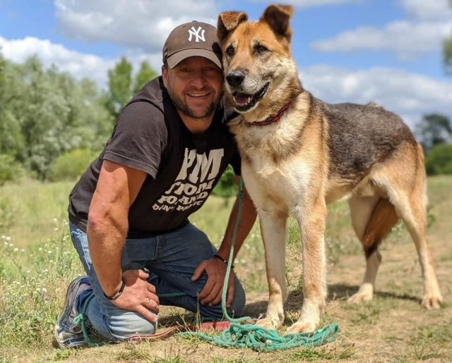 Robert Białczak z gorzowskiego schroniska Azorki zachęca do wzięcia psa do domu tymczasowego