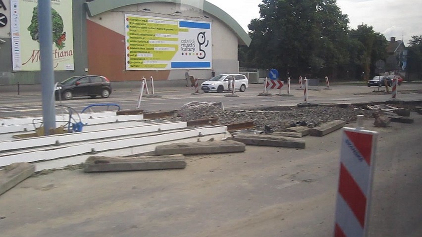 Remont torowiska we Wrzeszczu przedłużony o miesiąc przez zmianę organizacji prac