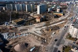 Toruń. Budowa linii tramwajowej na osiedle JAR. Tak inwestycja wygląda z góry