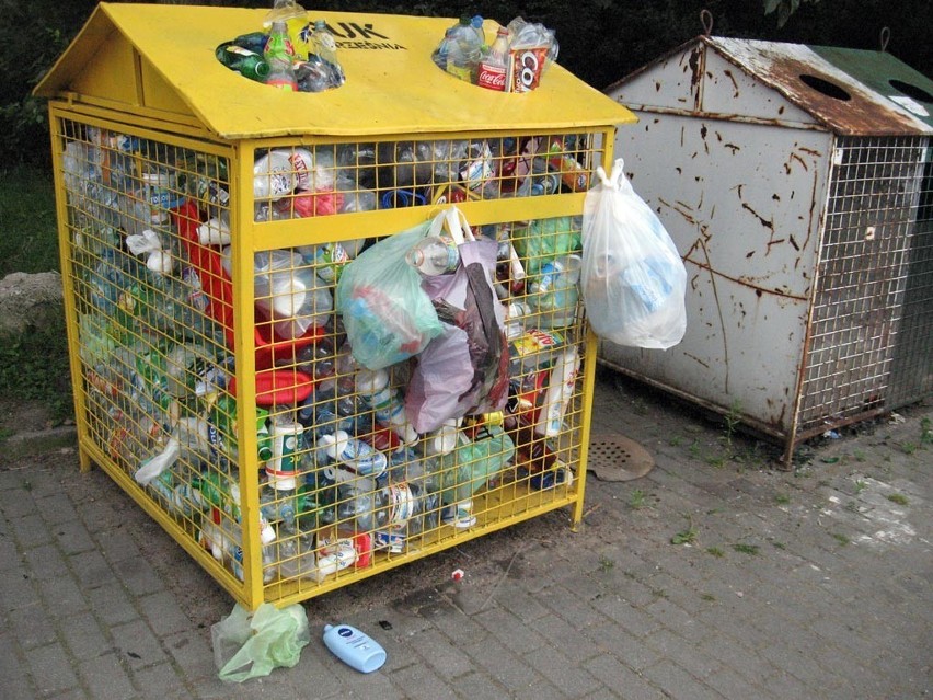 Wywóz śmieci we Wrześni. Przepełniony śmietnik przy Fromborskiej [ZDJĘCIA]